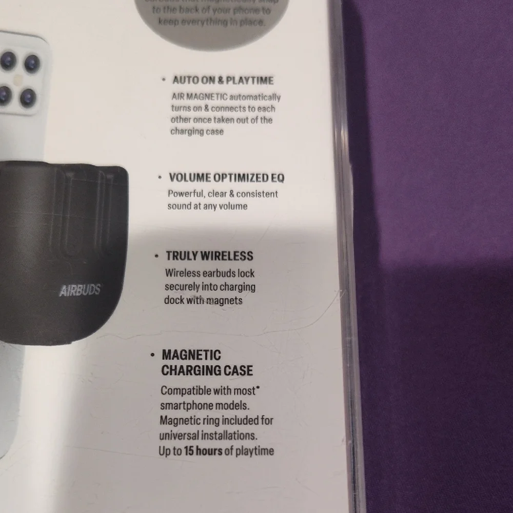 Black AirBuds Wireless Earbuds